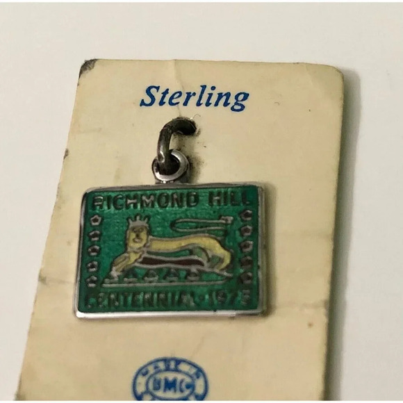 Vintage Richmond Hill Centennial Pin Souvenir Sterling - Picture 2 of 8